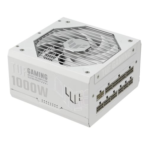 Asus 1000W TUF Gaming Gold PSU, Fully Modular, 80+ Gold, Double Ball Bearing Fan, ATX 3.1, PCIe 5.1, White Asus 1000W TUF Gaming Gold PSU, Fully Modular, 80+ Gold, Double Ball Bearing Fan, ATX 3.1, PCIe 5.1, White